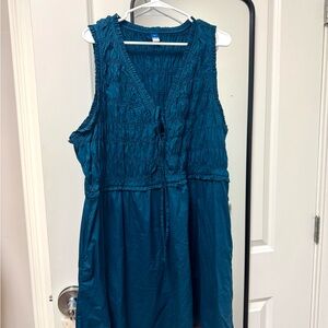 Old Navy Teal Midi Dress